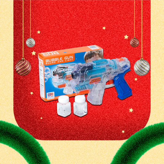 Pistola de burbujas con disparador automático recargable