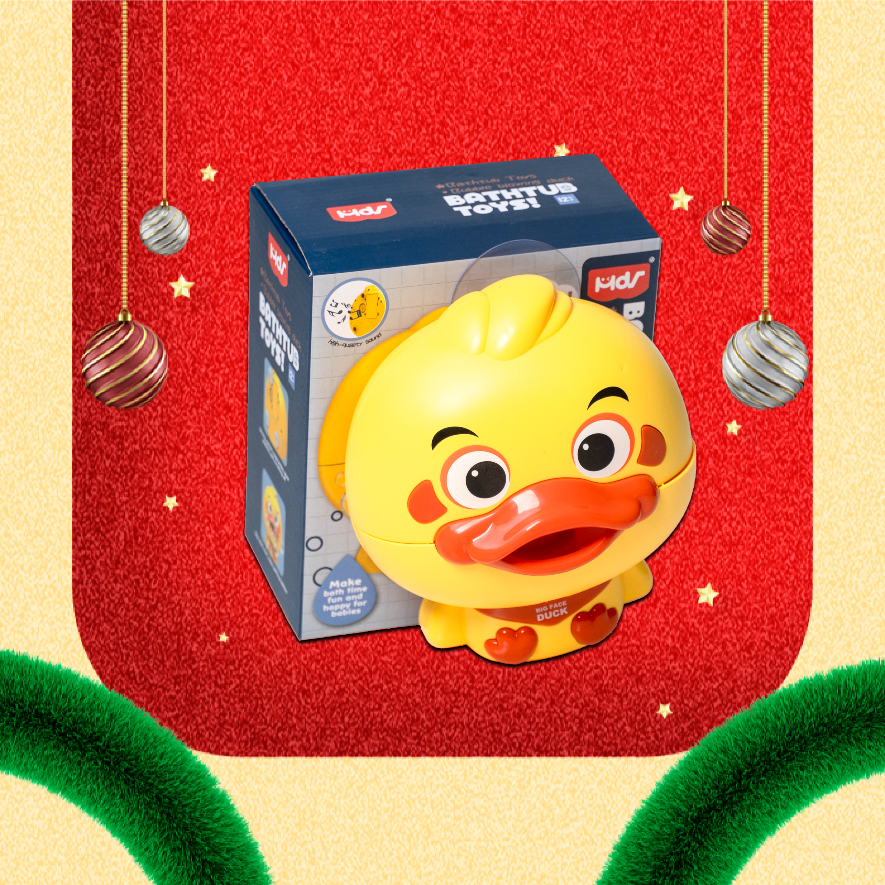 Pato musical con burbujas para el baño de bebé y niño