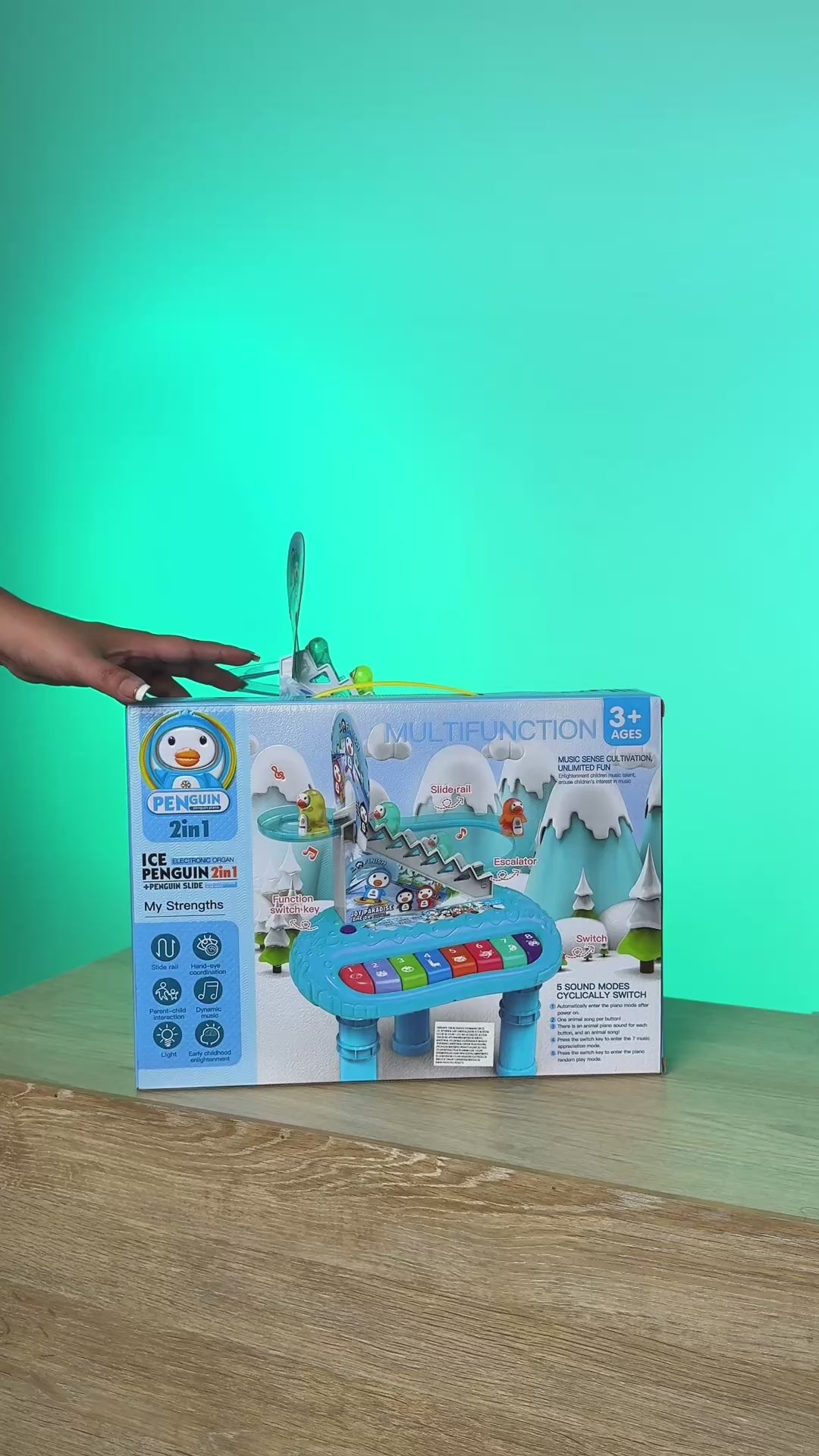 PIANO MUSICAL PINGÜINOS